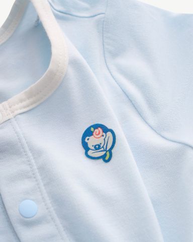  Bộ liền cộc ngắn tay dáng rộng bé trai 