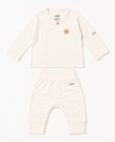  Bộ dài tay có tất cài lệch unisex 