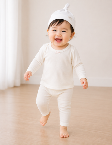  Bộ dài tay giữ nhiệt bé gái cổ chồm vai 