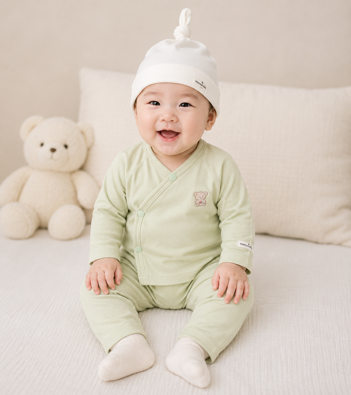  Bộ quần áo rời unisex thêu gấu, vải molistflex cao cấp 