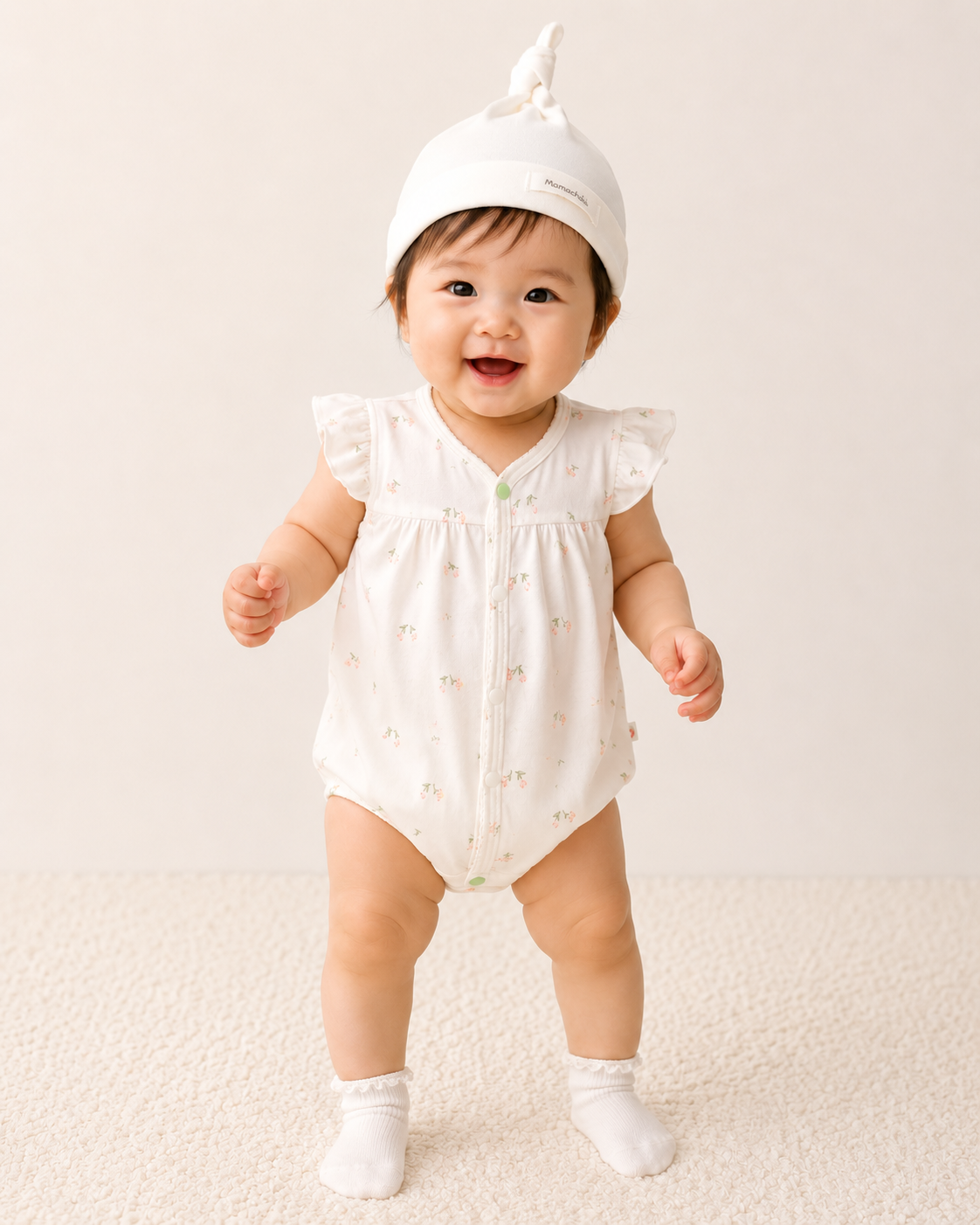  Bộ bodysuit cộc tay bé gái vải molistflex mềm mại 