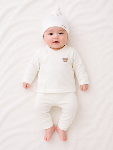  Bộ dài tay unisex basic bao tay bao chân lật 