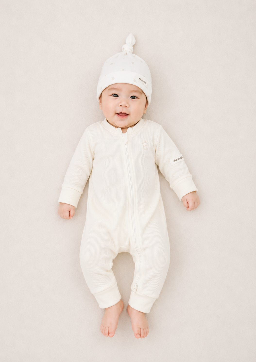  Bộ liền thân dài tay bé gái dây kéo 2 đầu tiện lợi 