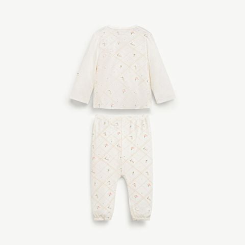  Bộ dài tay cài thẳng bé gái 