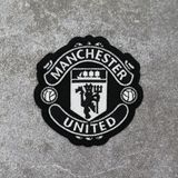  LOGO thêu MANCHESTER đen trắng 