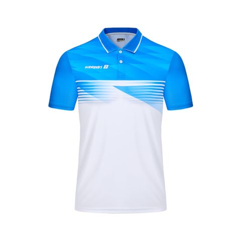 Sản xuất và Thiết Kế theo yêu cầu Áo Polo Thời trang Thể thao Pickleball & Tennis Cổ trụ Tay ngắn In chuyển nhiệt Họa tiết xanh ya Chất liệu Polyester pha Spandex Co giãn 4 chiều OEM/ODM Số lượng tối thiểu thấp