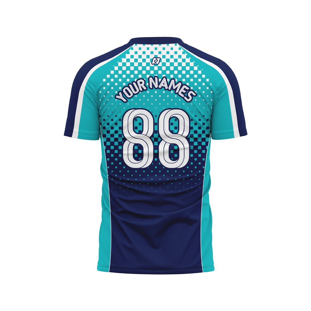 Áo Bóng Đá Thiết Kế Họa Tiết Caro Chuyển Sắc