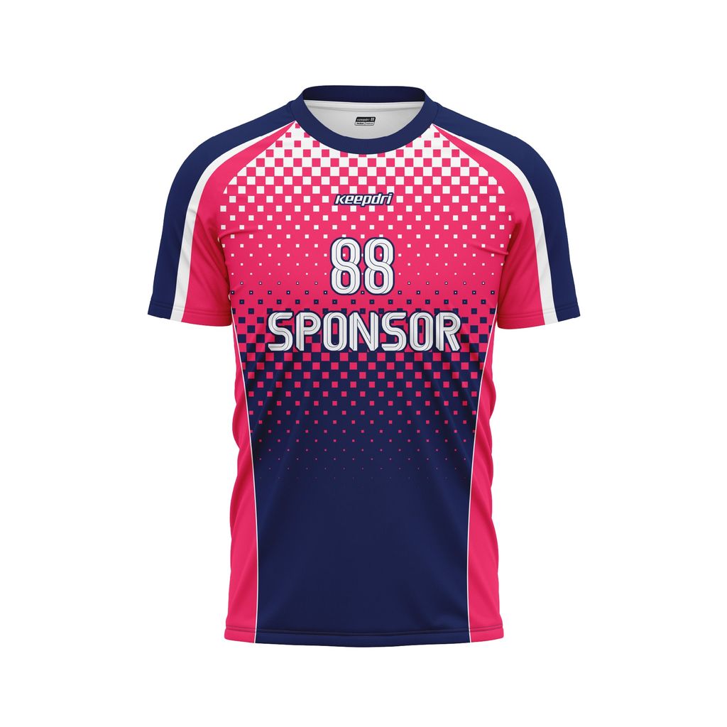 Áo Bóng Đá Thiết Kế Họa Tiết Caro Chuyển Sắc