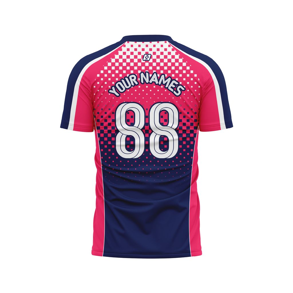 Áo Bóng Đá Thiết Kế Họa Tiết Caro Chuyển Sắc