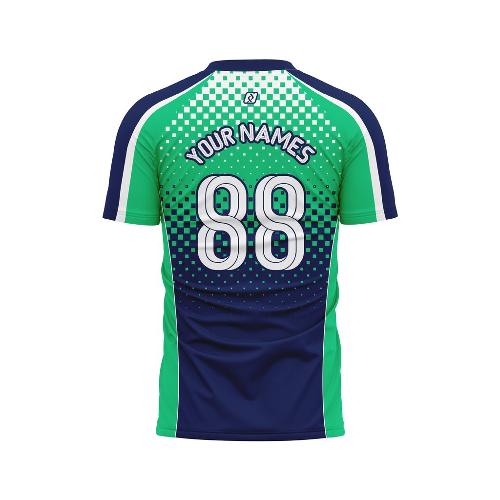 Áo Bóng Đá Thiết Kế Họa Tiết Caro Chuyển Sắc