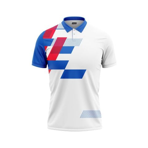 Thiết kế và sản xuất theo yêu cầu Áo polo thể thao Pickleball & Tennis cổ polo tay ngắn in thăng hoa vải pha Polyester-Spandex co giãn 4 chiều OEM/ODM MOQ thấp