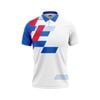 Thiết kế và sản xuất theo yêu cầu Áo polo thể thao Pickleball & Tennis cổ polo tay ngắn in thăng hoa vải pha Polyester-Spandex co giãn 4 chiều OEM/ODM MOQ thấp