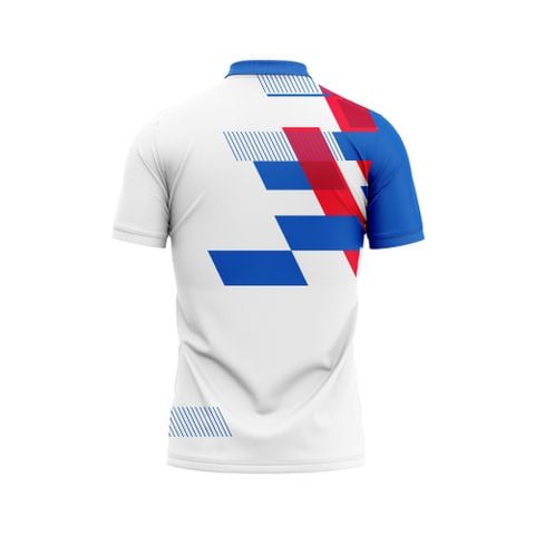 Thiết kế và sản xuất theo yêu cầu Áo polo thể thao Pickleball & Tennis cổ polo tay ngắn in thăng hoa vải pha Polyester-Spandex co giãn 4 chiều OEM/ODM MOQ thấp