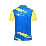  Áo Pickleball - Tennis polo họa tiết xanh bích phối màu 