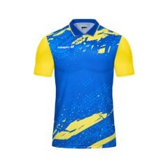 Áo Pickleball - Tennis polo họa tiết xanh bích phối màu