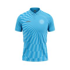 Áo thun đồng phục polo họa tiết xanh ya