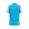 Thiết kế và sản xuất theo yêu cầu Áo polo đồng phục thể thao cổ polo tay ngắn họa tiết in thăng hoa Logo xanh lá trắng vải pha Polyester-Spandex co giãn 4 chiều OEM/ODM MOQ thấp