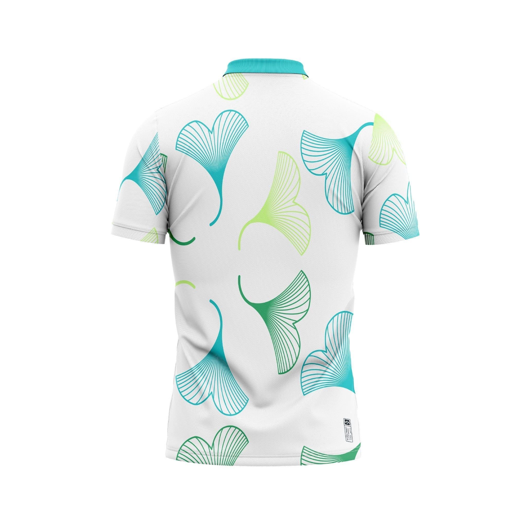  Thiết kế và sản xuất theo yêu cầu Áo polo thể thao Pickleball & Tennis cổ polo tay ngắn in thăng hoa đa màu vải pha Polyester-Spandex co giãn 4 chiều OEM/ODM MOQ thấp 