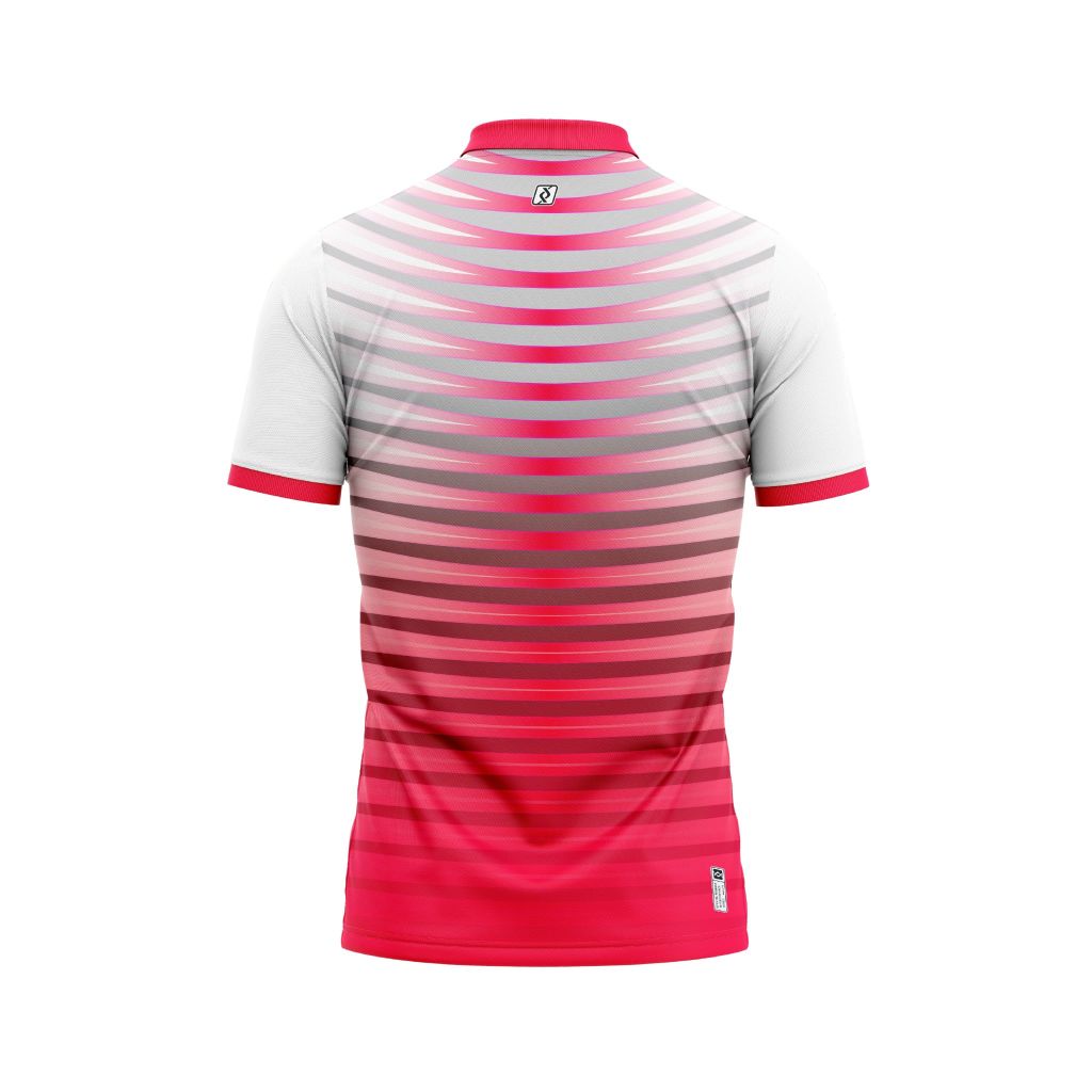 Áo Pickleball - Tennis polo họa tiết xanh đỏ