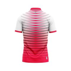 Áo Pickleball - Tennis polo họa tiết xanh đỏ