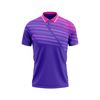 Thiết kế và sản xuất theo yêu cầu Áo polo thể thao Pickleball & Tennis cổ polo tay ngắn họa tiết in thăng hoa dòng vải pha Polyester-Spandex co giãn 4 chiều OEM/ODM MOQ thấp