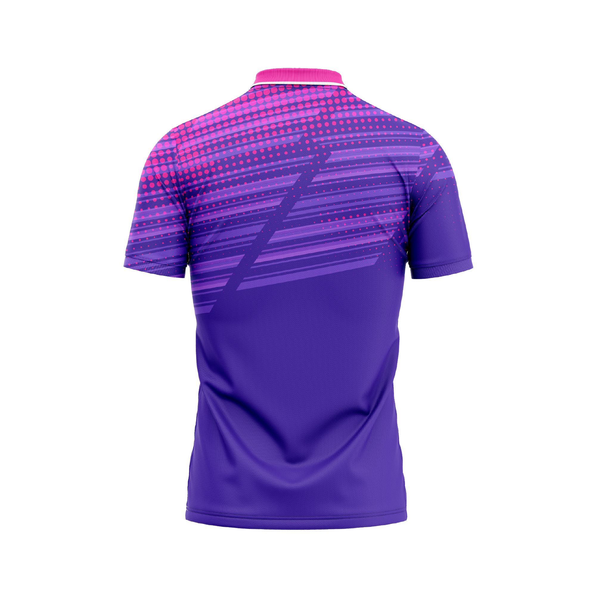  Thiết kế và sản xuất theo yêu cầu Áo polo thể thao Pickleball & Tennis cổ polo tay ngắn họa tiết in thăng hoa dòng vải pha Polyester-Spandex co giãn 4 chiều OEM/ODM MOQ thấp 
