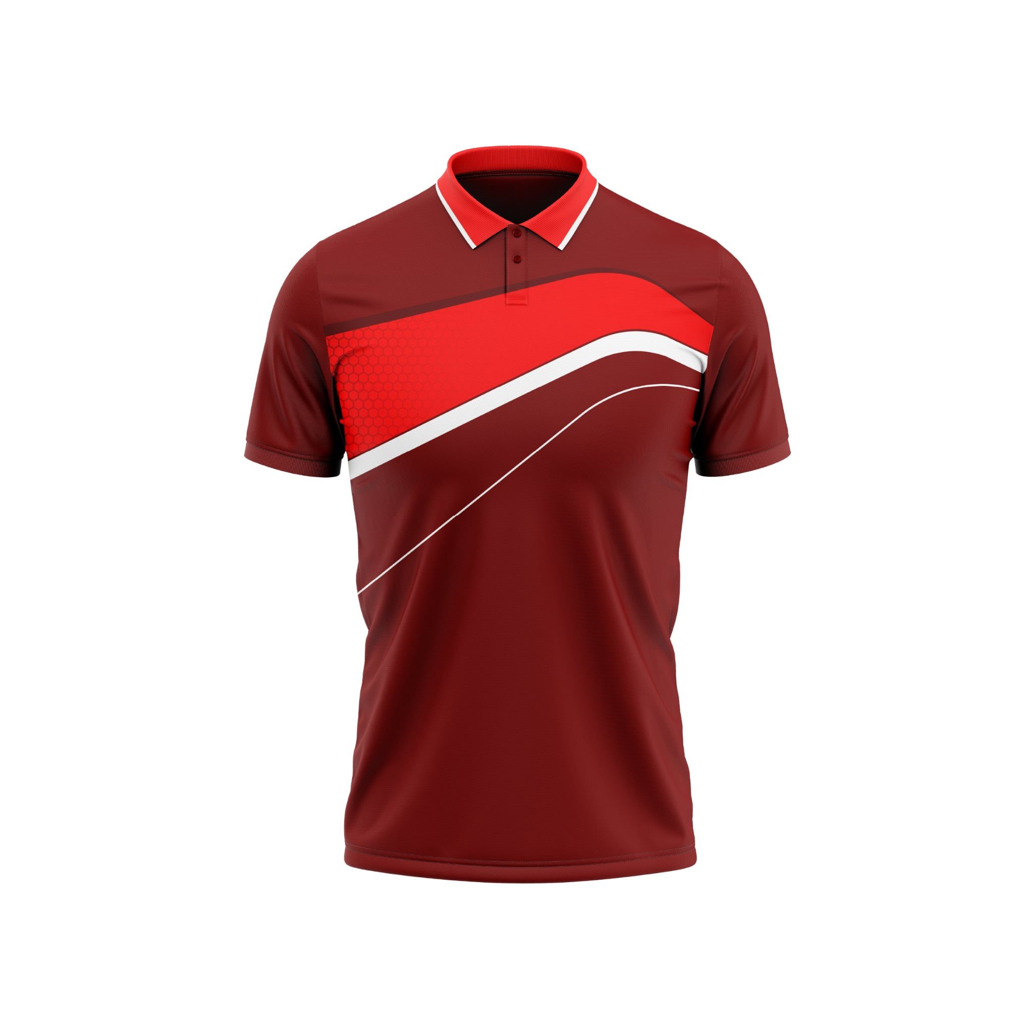  Thiết kế và sản xuất theo yêu cầu Áo polo thể thao Pickleball & Tennis cổ polo tay ngắn họa tiết in thăng hoa đồng phục thể thao vải pha Polyester-Spandex co giãn 4 chiều OEM/ODM MOQ thấp 