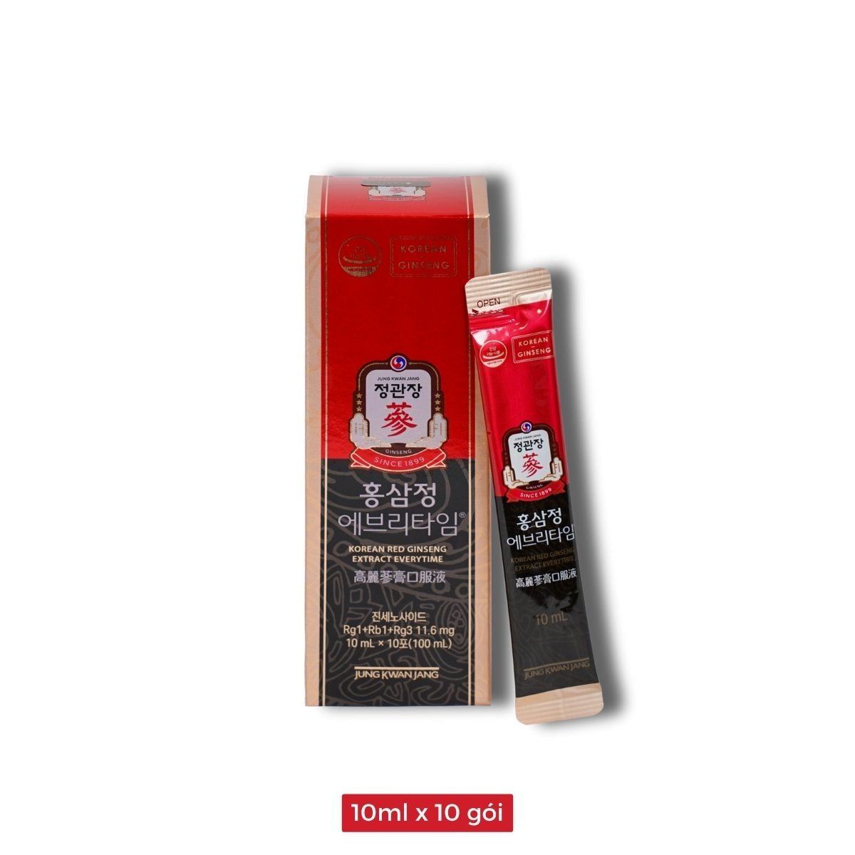  Tinh Chất Hồng Sâm Pha Sẵn KGC Extract Everytime Original 10ml x 30 Gói 