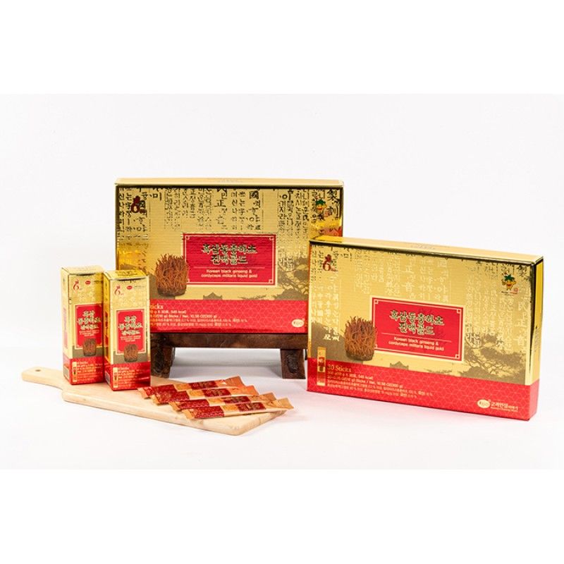  Tinh Chất Hắc Sâm Đông Trùng Hàn Quốc Gold KGS 10ml x 30 Gói 