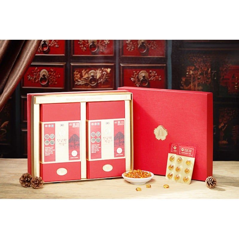  Tinh Dầu Thông Đỏ Mugunghwa Jeoksong 450mg x 180 Viên 