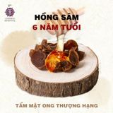  Hồng Sâm 6 Năm Tuổi Thái Lát Tẩm Mật Ong (10 gói x 18g) 
