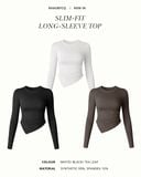  Slim-fit Long-Sleeve Top 