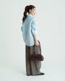  Hazel Twill Wide-Leg Trousers 