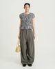 Hazel Twill Wide-Leg Trousers 