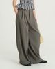  Hazel Twill Wide-Leg Trousers 