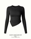  Slim-fit Long-Sleeve Top 
