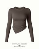  Slim-fit Long-Sleeve Top 