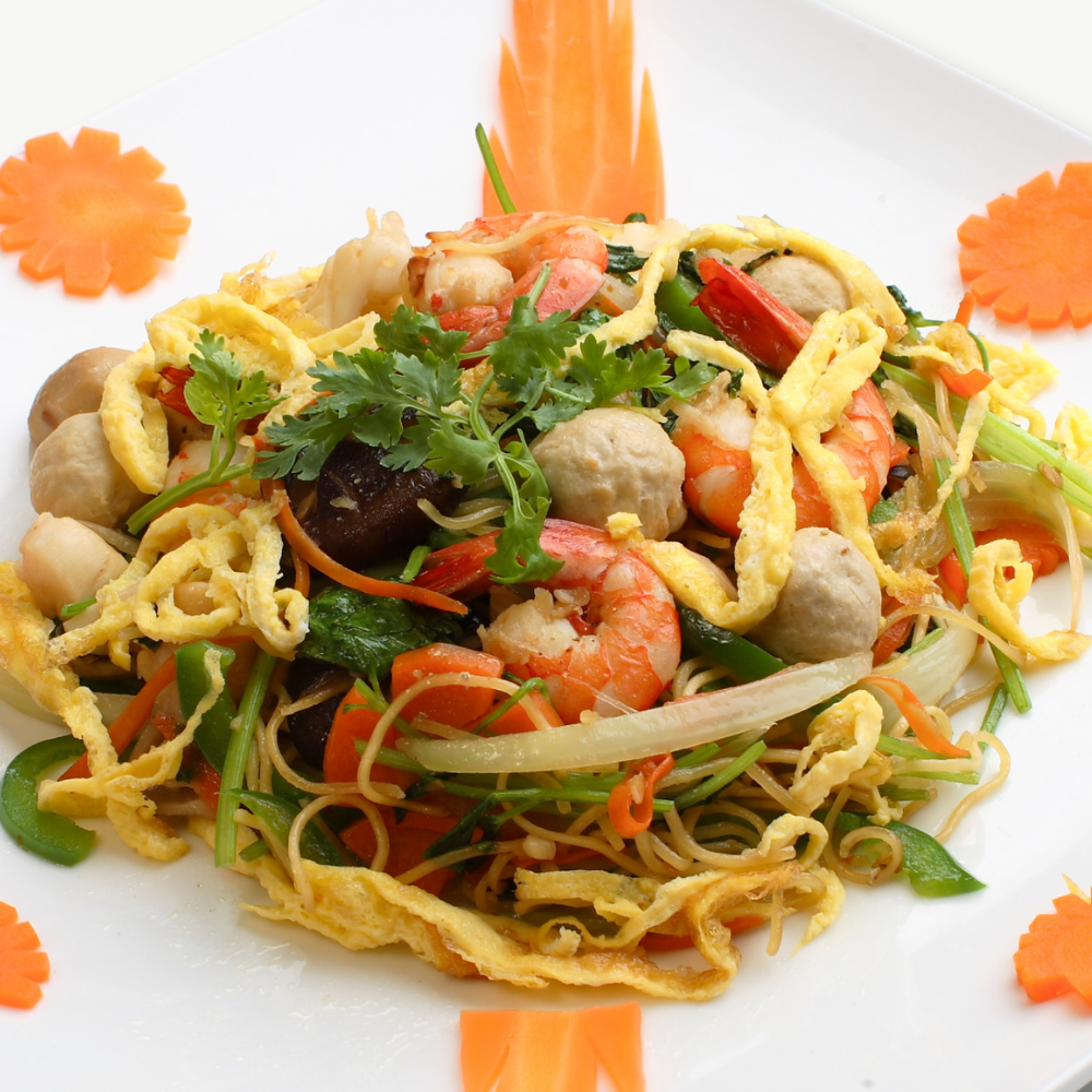  Mì xào hải sản 