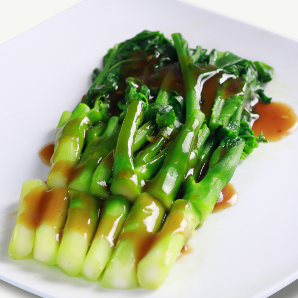  Cải rổ xào dầu hào/ xào tỏi 