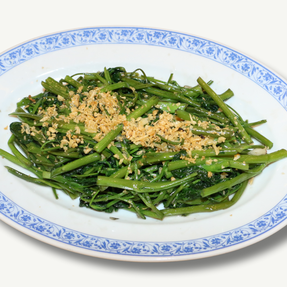  Rau muống xào dầu hào/ xào tỏi 