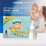  Bột rửa bình sữa Satos 160gr - Dành cho máy rửa bình sữa - Hữu Cơ - 100% tự nhiên - Không hoá chất - Mùi nhẹ - Sạch Sâu 