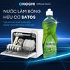  Nước Làm Bóng Hữu Cơ Satos Cho Máy Rửa Chén Bát, Hỗ Trợ Làm Khô Sạch Chén Đĩa, An Toàn, Tiện Lợi - Chai 500ml 