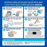  COMBO TOÀN DIỆN: 1 túi viên rửa KOCHI - 1 hộp muối rửa chén SATOS - 1 chai nước bóng SATOS - Sử dụng cho máy rửa chén 