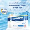  Viên rửa chén bát SEAWAYS 3 trong 1 (Túi 35 viên x8gr) chuyên dùng cho máy rửa chén bát - An toàn, sạch hoàn hảo - KOCHI 