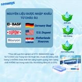  Viên rửa chén bát SEAWAYS 3 trong 1 (Túi 35 viên x8gr) chuyên dùng cho máy rửa chén bát - An toàn, sạch hoàn hảo - KOCHI 