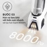  Máy Giặt Hút Vết Bẩn KOCHI H100 - Không Dây - 8000Pa - Làm Sạch Thảm, Nệm, Sofa - Sạc Type-C - Pin 2000 MAH 