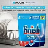  Viên rửa chén bát Finish Powerball Power Everyday Clean & Shine (100 viên, 18g/viên) - Kochi Vietnam - Sạch bóng 