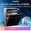  [Miễn phí lắp đặt] Máy rửa chén độc lập KOCHI S600 - 16 bộ - 5 trục phun nước nóng 360° áp suất cao - Sấy khô PTC - Lưu trữ đối lưu 