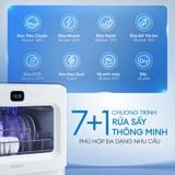  [MỚI] Máy Rửa Chén Để Bàn KOCHI C510 - 6 Bộ - Cửa trong suốt - Rửa Nước Nóng 75°C - Rửa Đồ Em Bé - Sấy PTC -Không Cần Lắp Đặt 