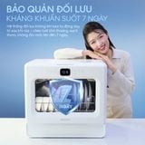 [MỚI] Máy Rửa Chén Để Bàn KOCHI C510 - 6 Bộ - Cửa trong suốt - Rửa Nước Nóng 75°C - Rửa Đồ Em Bé - Sấy PTC -Không Cần Lắp Đặt 